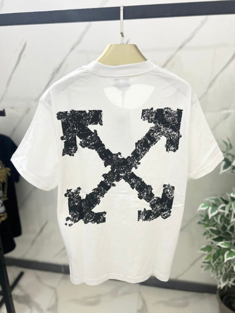 T-Shirt Off-White Acqua fiori