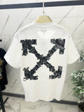 T-Shirt Off-White Acqua fiori