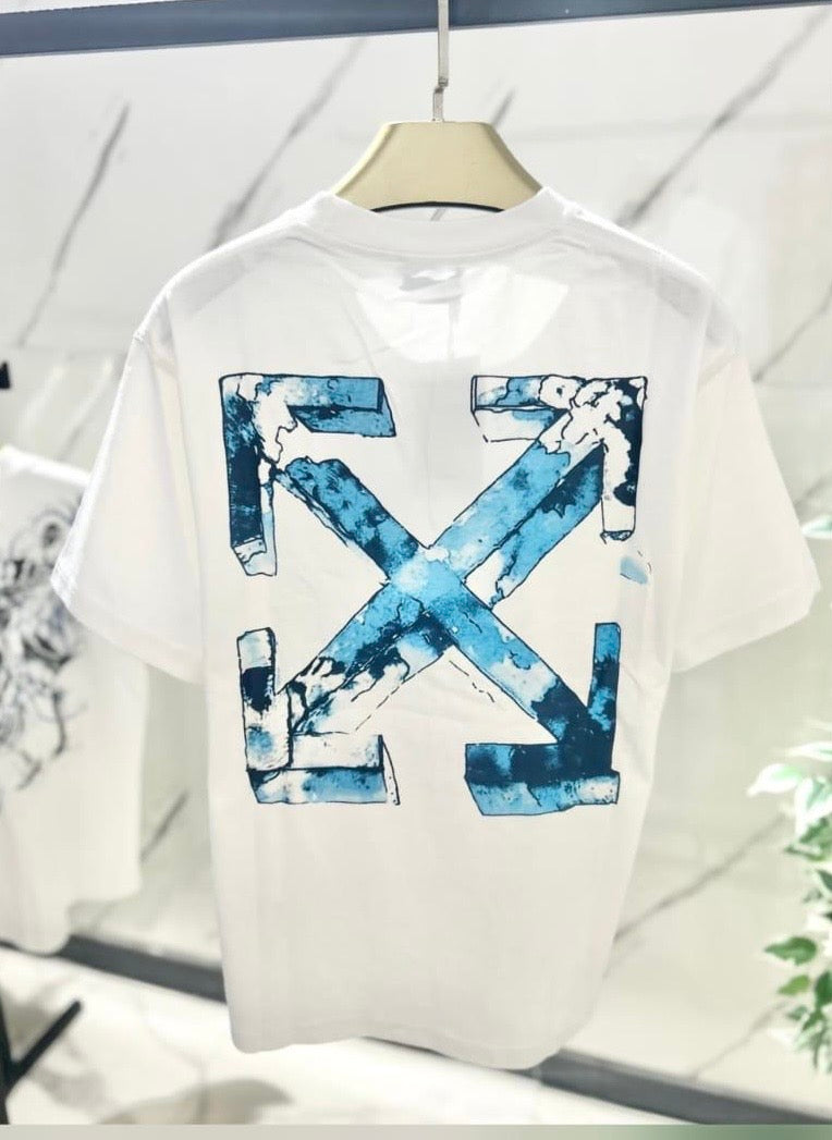 T-Shirt Off-White Acqua