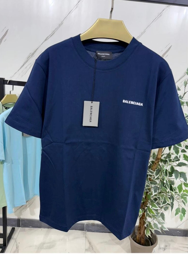 T-Shirt Balenciaga Classica Blu