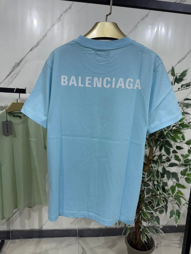 T-Shirt Balenciaga Classica celeste