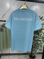 T-Shirt Balenciaga Classica celeste