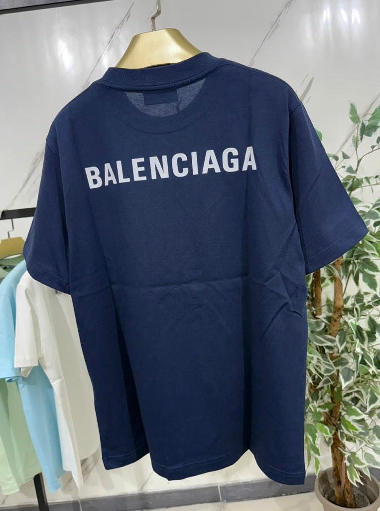 T-Shirt Balenciaga Classica Blu
