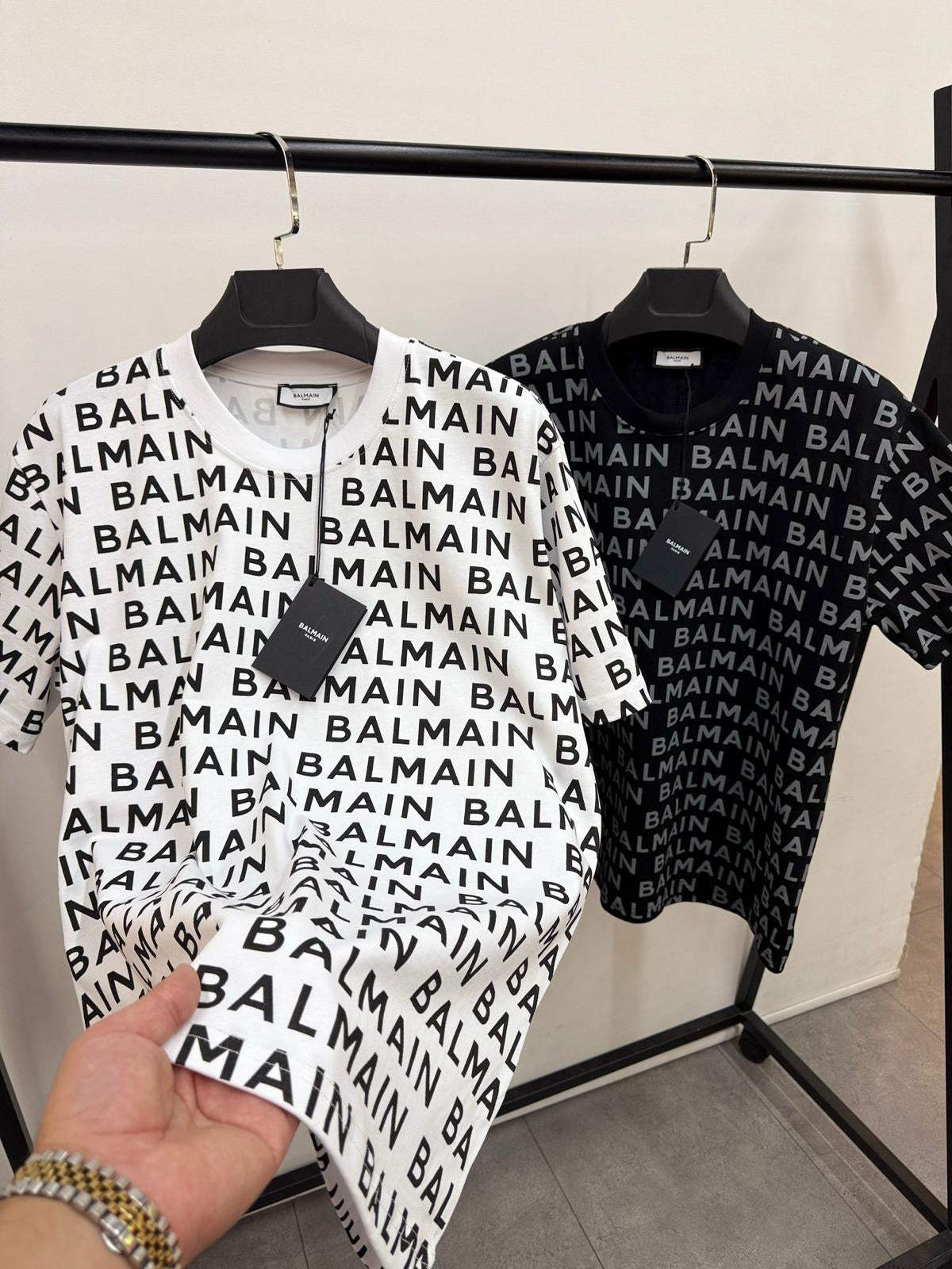 T-shirt Balmain multilogo