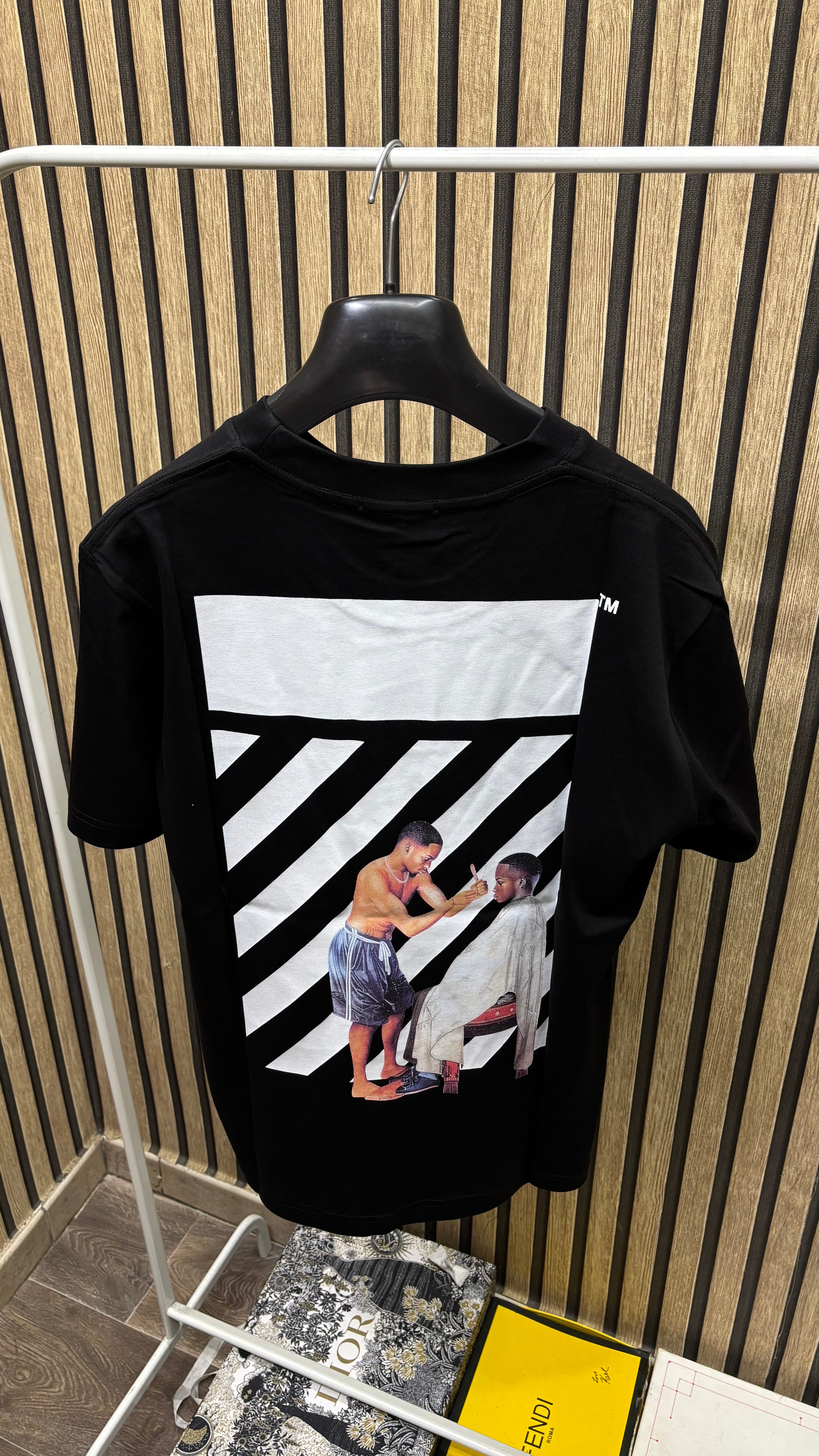 T-Shirt Off-White Barber