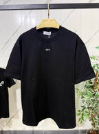 T-Shirt Off-White Scritta Fumè